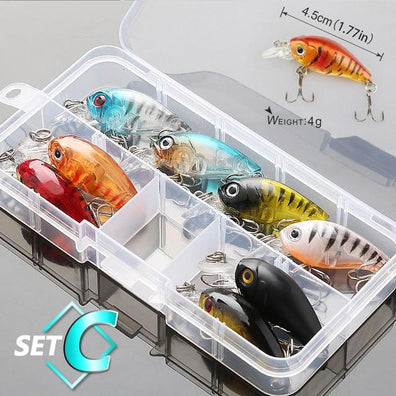 Mixed Colors Fishing Lure Set-Caveel